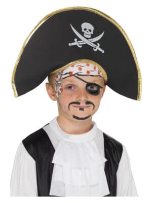 Pirate Captain Hat, Black