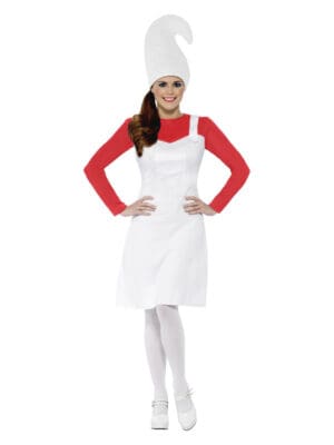 Garden Gnome Costume, Female, White
