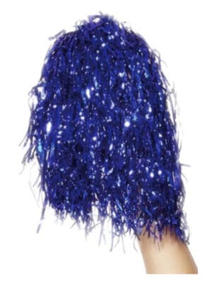 Pom Poms Metallic, Blue