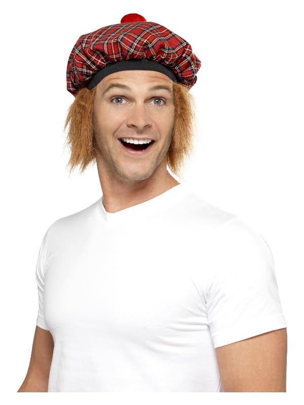 Tam-O-Shanter Tartan Hat, Red