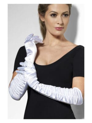Temptress Gloves, White