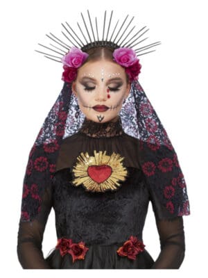 Deluxe Sunburst Day of the Dead Headband