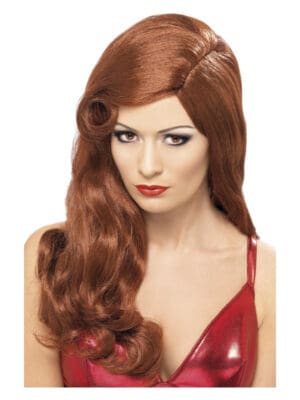 Silver Screen Sensation Wig, Auburn
