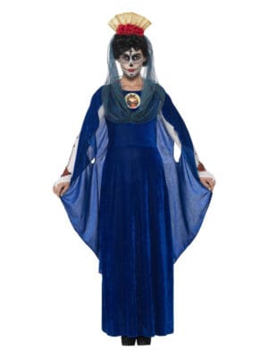 Day of the Dead Sacred Mary Costume, Blue