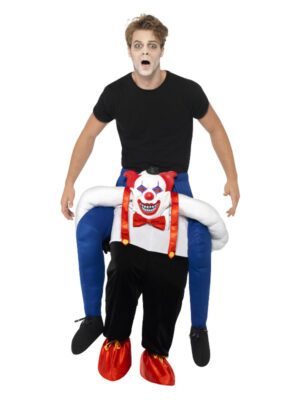 Piggyback Sinister Clown Costume, Blue