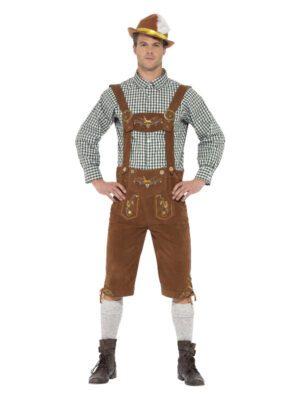 Deluxe Traditional Hans Bavarian Costume, Green