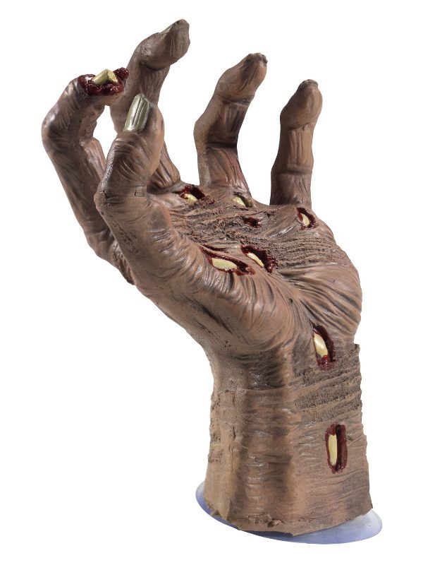 Latex Rotting Zombie Hand Prop, Natural