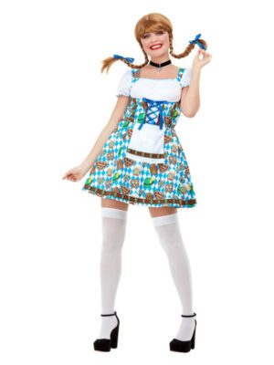 Beer Maiden Costume, Blue