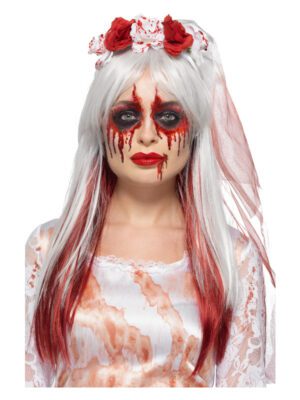 Smiffys Make-Up FX, Blood Drip Bride Kit, Aqua, Mu