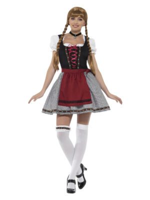 Flirty Fräulein Bavarian Costume, Black