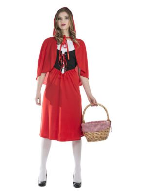 Adult Red Riding Hood, Long Length, Red