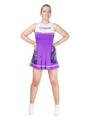 Purple Cheerleader Costume, Purple