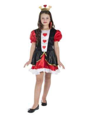 Queen of Hearts Costume, Red & White