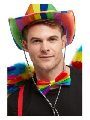 Rainbow Bow Tie, Multi-Coloured