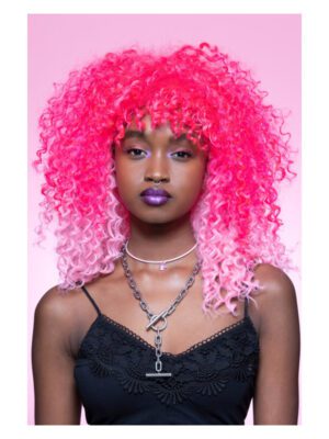 Manic Panic® Pink Passion Ombre Curl Girl Wig