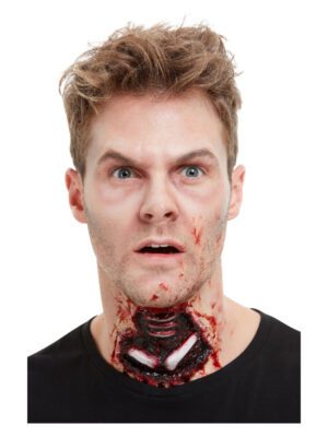 Smiffys Make-Up FX, Latex Exposed Throat Wound, Re