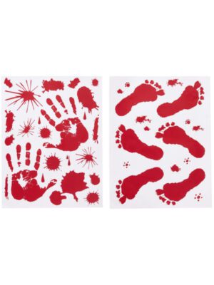 Bloody Floor & Window Stickers, 1 Sheet