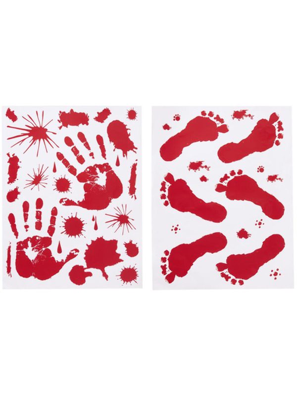Bloody Floor & Window Stickers, 1 Sheet