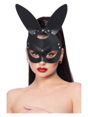 Fever Black Mock Leather Rabbit Mask