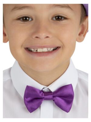 Kids Purple Bow Tie