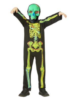 Neon Skeleton Glow in the Dark Costume