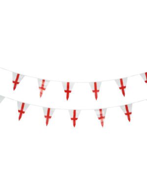 England Flag Triangle Bunting, Plastic