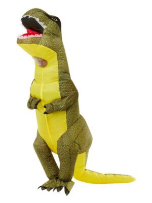 Inflatable T-Rex Dinosaur Costume, Green