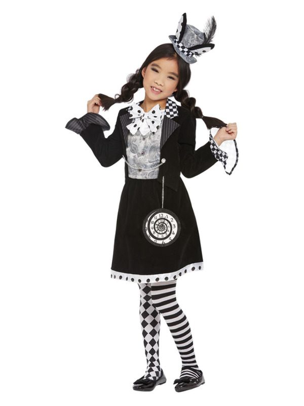 Dark Mad Hatter Costume, Black & White