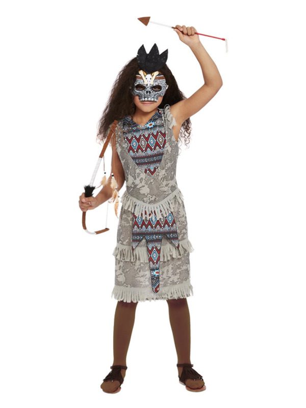Dark Spirit Warrior Costume, Grey,