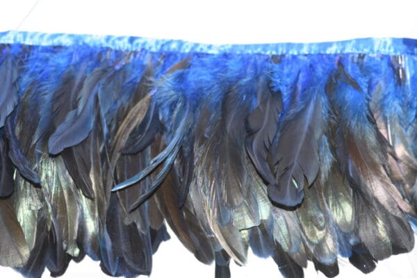 6/8inch Coque Feather Fringe blue