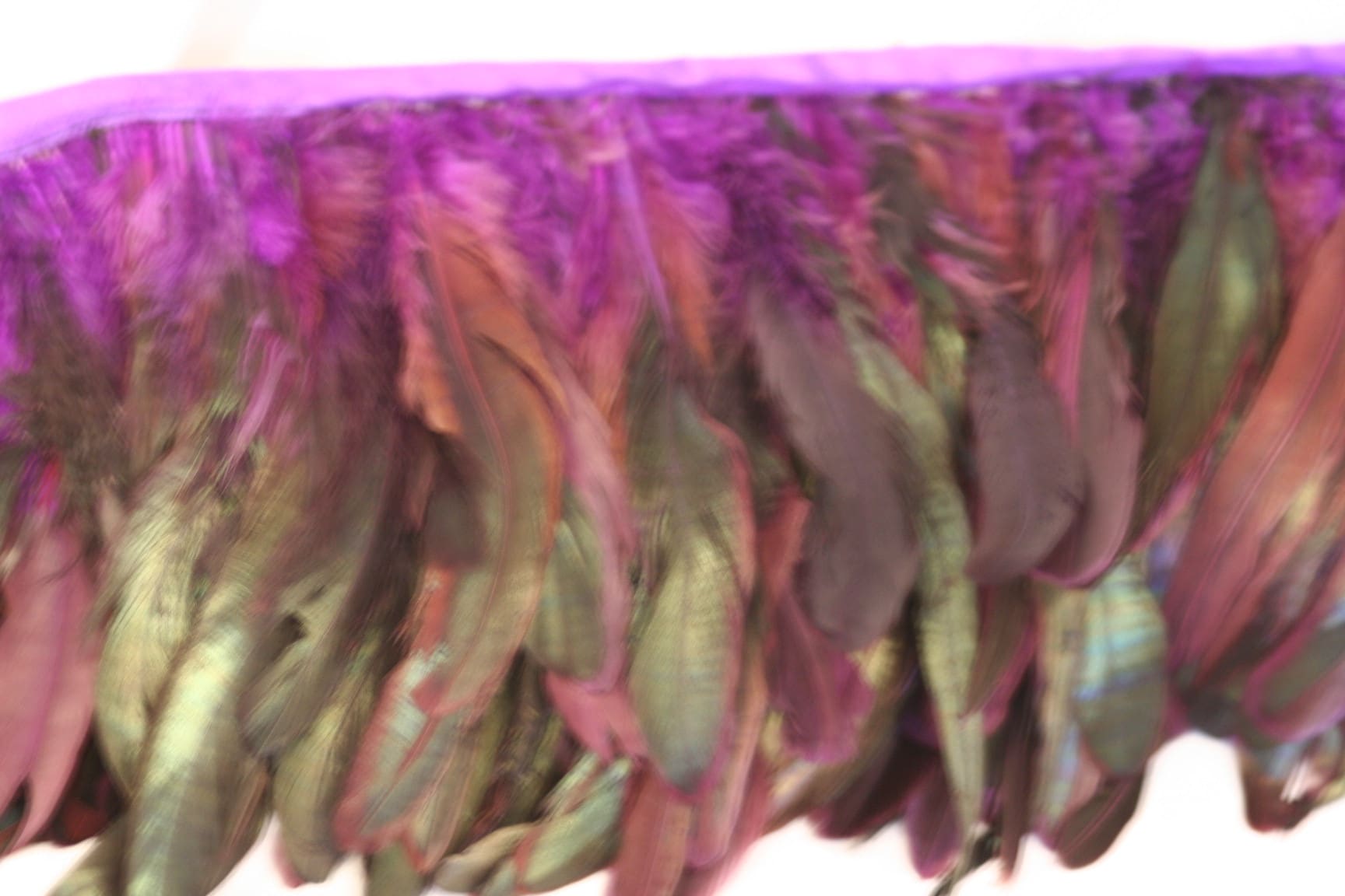 6/8inch Coque Feather Fringe purple