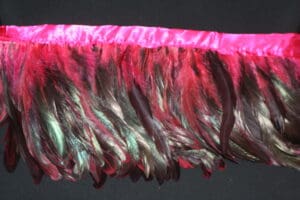 6-8inch Coque Feather Fringe pink