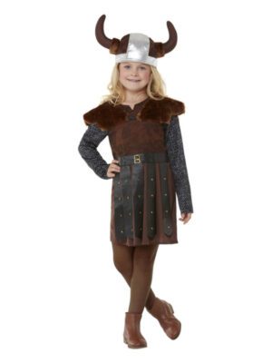 Deluxe Viking Princess Costume, Brown