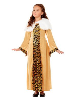 Deluxe Medieval Countess Costume, Gold