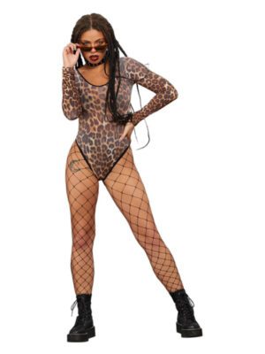 Fever Cheetah High Rise Bodysuit