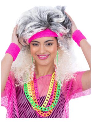 80s Neon Sweatbands, Pink