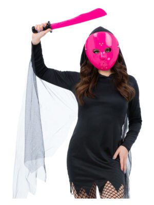 Pink Hockey Mask & Machete