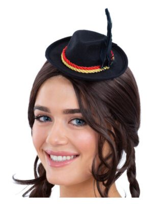 Mini Bavarian Trenker Hat, Black