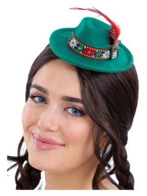 Mini Bavarian Trenker Hat, Green
