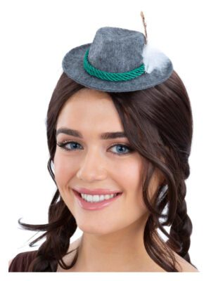 Mini Bavarian Trenker Hat, Grey