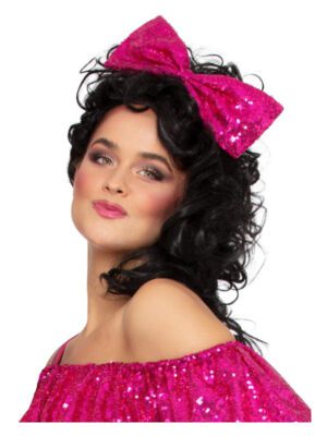 80s Metallic Pink Headband