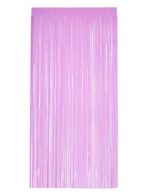 Matt Fringe Curtain Backdrop, Baby Pink