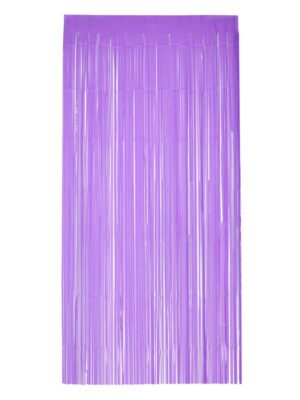 Matt Fringe Curtain Backdrop, Purple