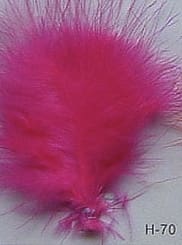 Cerise Ostrich Feathers Wing