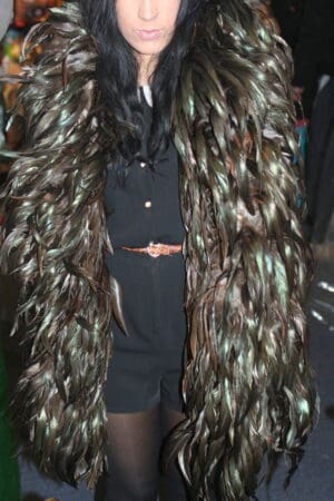 Coque Feather Black Boa