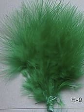 Emerald Green Ostrich Feathers Wing