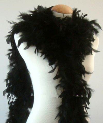 Feather Boa Chandelle Black