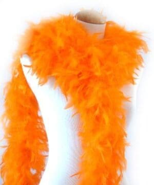 Feather Boa Chandelle Orange