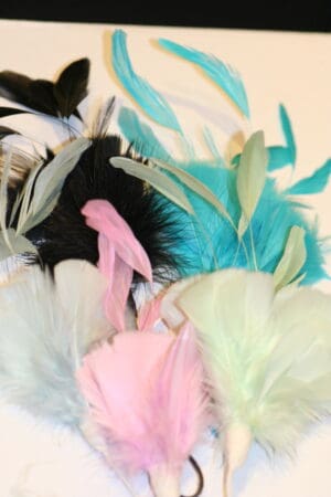 goose and stripped coque millinary mounts