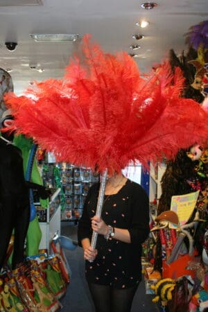 large Egyptian hand fan